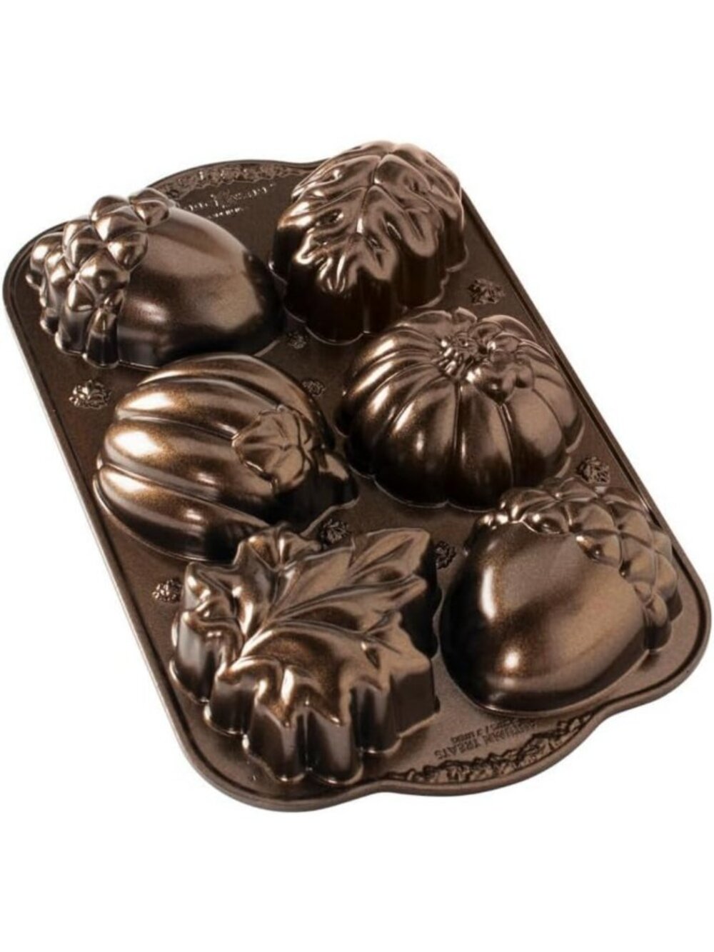 Autumn Treats Baking Pan - Nonstick Bronze Bakeware for Fall Desserts & Treats